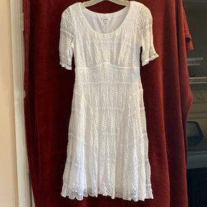 NEW -- White Lace Summer Dress -- Small/Petite